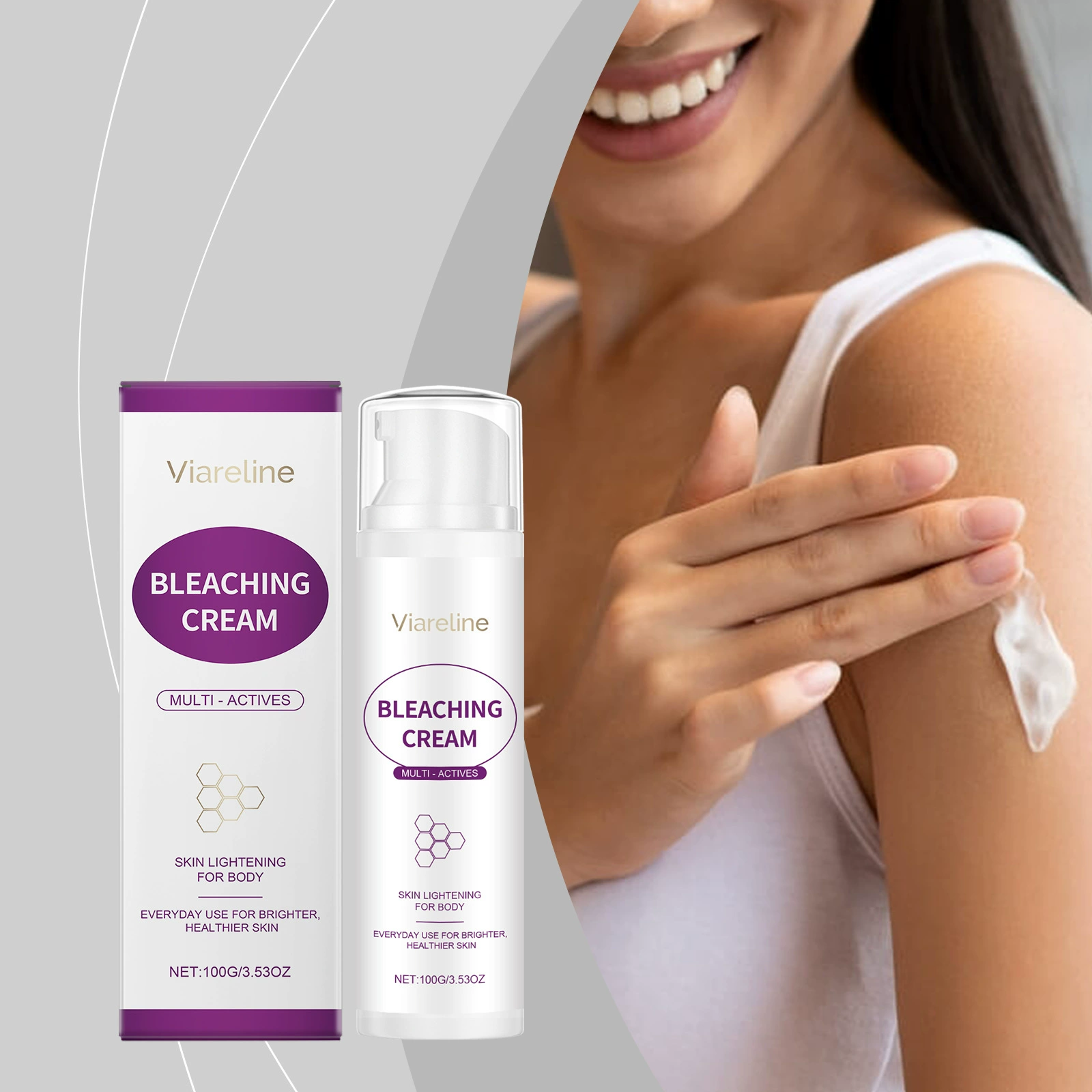 VIARELINE Крем для ухода за телом Нежный увлажняющий крем для гладкой кожи Нежный смягчающий увлажняющий крем для ухода