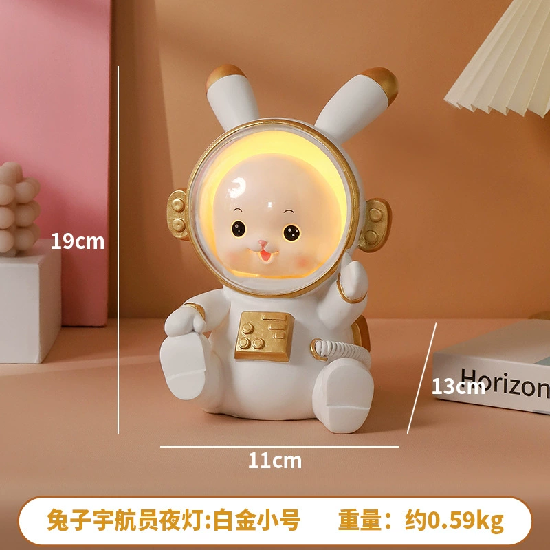 Cartoon table rabbit, astronaut, night light for bed