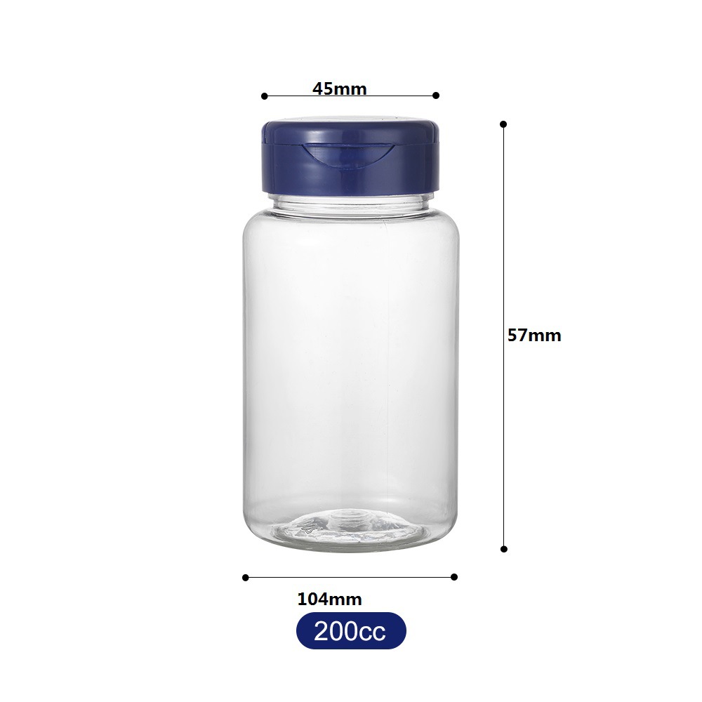 厂家直批PET200cc透明塑料瓶医药包装瓶压片糖果瓶保健胶囊瓶
