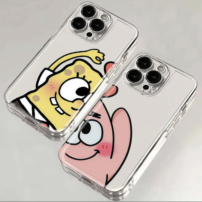 Spongebob Squarepants Case Suitable for Apple 17Promax Phone Case Iphone16 Couple 14 Funny 13 Soft Case 15 Trendy Spongebob Squarepants Case Suitable for Apple 17Promax Phone Case Iphone16 Couple 14 Funny 13 Soft Case 15 Trendy
