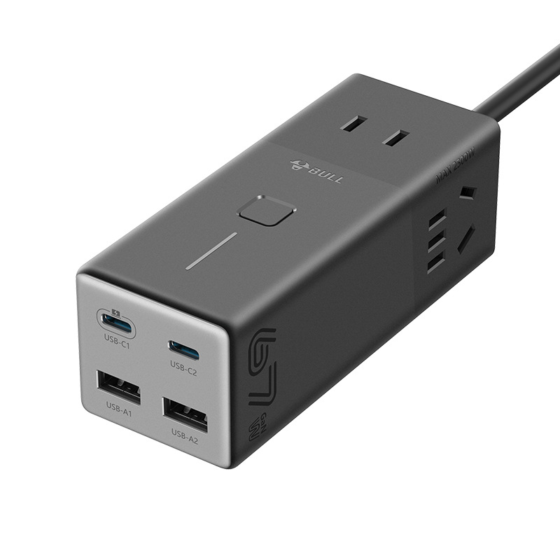 Regleta Bull de nitruro de galio — cargador de escritorio USB de carga rápida 20W/30W/67W para móvil y tablet