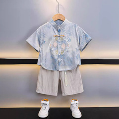 Boys' Dragon Boat Festival Hanfu Summer 2024 New Arrival Children's Tang suit Chinese-style short-sleeve thin children's new Chinese style set