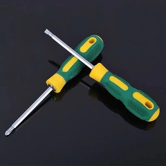 Factory Direct Sales Massage Handle Screwdriver Cross Screwdriver Magnetic Screwdriver Wholesale Strong One-Way Screwdriver