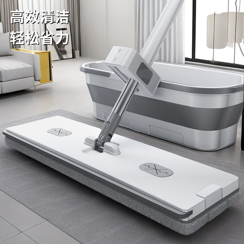 ハンズフリーモップ、家庭用モップ、大型吸水布、レイジーモップバケツセット、ワンモップ、フラットモップ|undefined