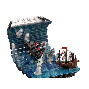C9281 Sea Ship Static Sculpture 2358 Particle Number Building Block Toy Set Free Shipping