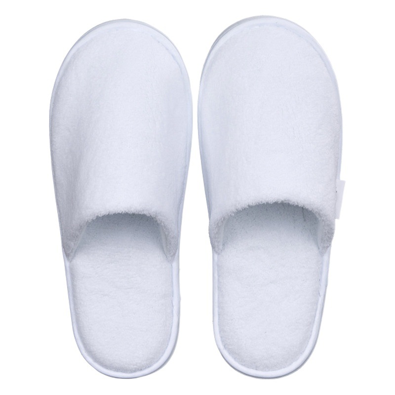 Thickened Disposable Slippers for Guesthouses, Wholesale High-End Non-Slip Closed-Toe Hotel Slippers
