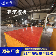 工地工程广西木工建筑模板镜面酚醛胶 胶合板红板桉木建筑木模板