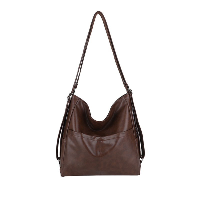 PU Leather Waterproof Backpack & Crossbody Bag for Women, 2-in-1 Commuter Tote Bag 2025 New Arrival, Shoulder Bag for School - Thumbnail 5