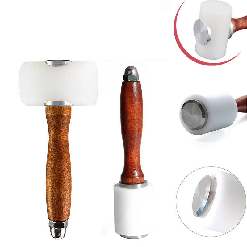 Nylon Leather Carving Hammer DIY Handmade Leather Art Leather Leather Carving Hammer Printed Leather Carving Tool Nylon Hammer Carving