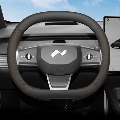Rear-Wheel Drive Version Car Handlebar Cover | Steering wheel cover - black-brown-exclusively-for-l60-default