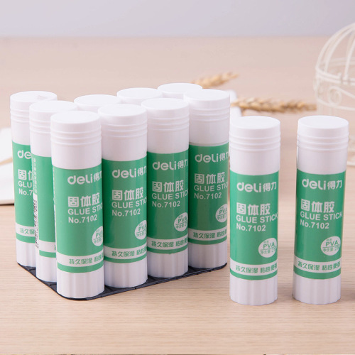Deli Stationery 7101/7102 solid glue 21g high viscosity children's financial glue office financial medium glue stick