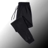 Leather cord pure black trousers [1 piece/thin style]