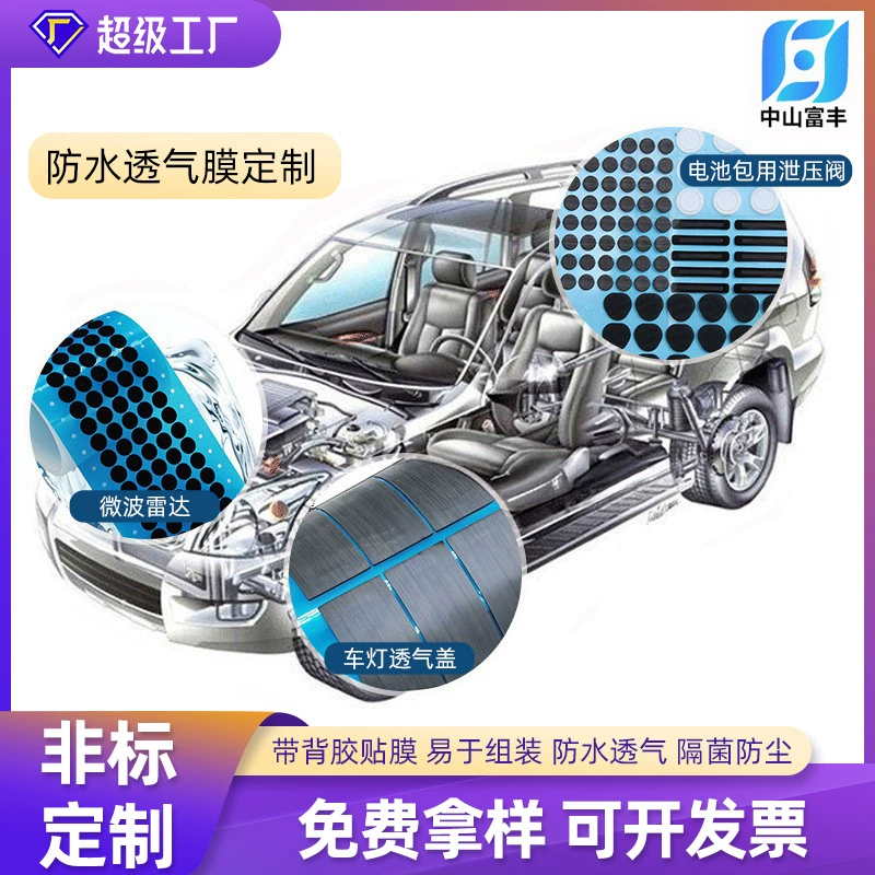 Оптовые автомобильные фары от производителя, дышащая противотуманная микропористая мембрана, контроллер ECU, водонепроницаемая дышащая мембрана из EPTFE.