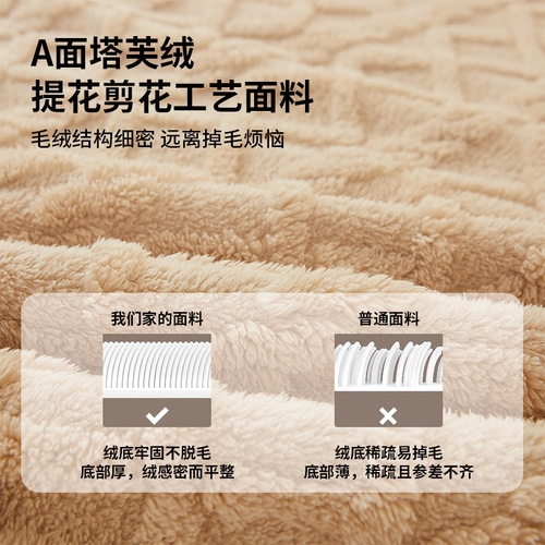 New Cross-border Autumn/Winter Taffeta Fleece Blanket Cover Office Nap Blanket Coral Fleece Comforter Milk Fleece Sofa Blanket