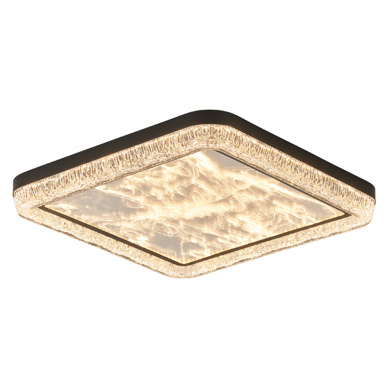 Italia minimalista cristal sala de estar luz de techo simple lujo ligera atmósfera de hielo agrietado creativo nuevo tipo de luz principal del pasillo 536L