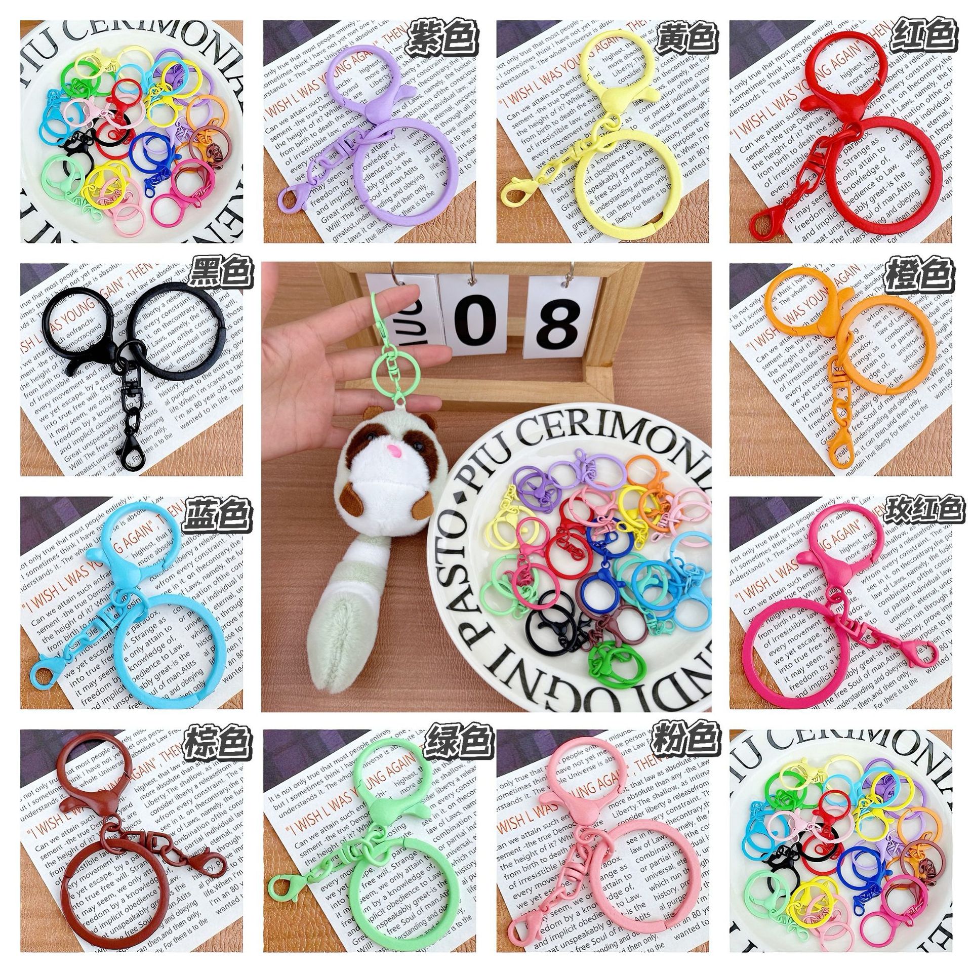 Juguete de peluche transfronterizo Qiwei bolsa de oso llavero colgante de mapache hombres y mujeres pareja llavero muñeca