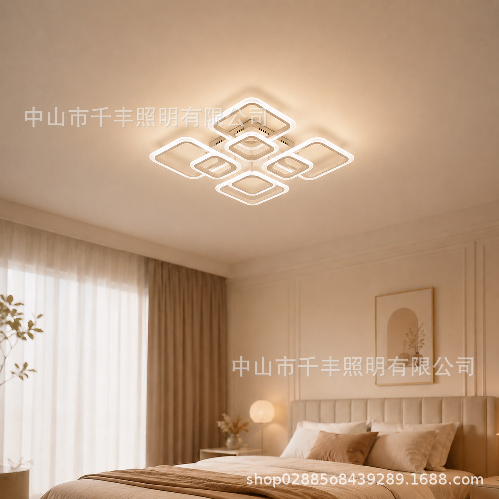 Luz de techo acrílico transfronteriza simple moderna entrada del comedor iluminación principal nórdica lámpara de sala de estar lámpara de dormitorio