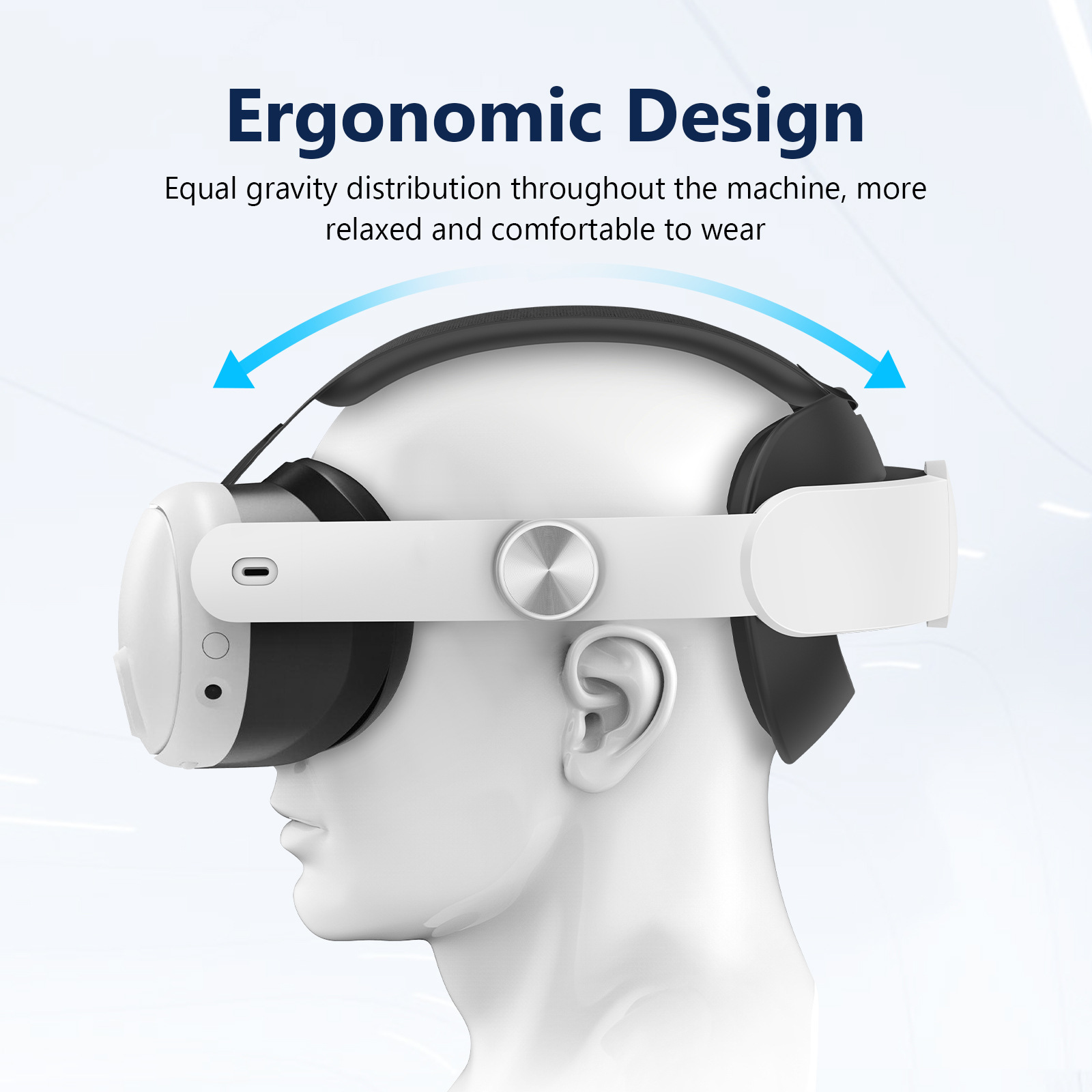 The new Oculus quest3 headset RGB adjustable headset 6000 mah VR headset accessory undefined