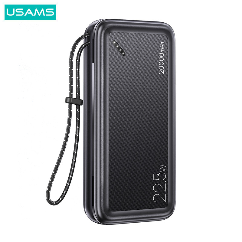Power bank 20000mah con carga rápida y correa de transporte_voghion.com