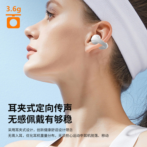 Ear clip type true wireless digital display high quality TWS binaural bilateral 5.3 stereo charging compartment Bluetooth headset new style