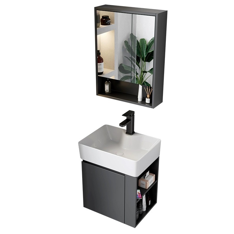 ultra estrecho largo 30cm ancho pared tipo lavabo gabinete combinado baño pequeño lavabo cerámico lavabo lavabo