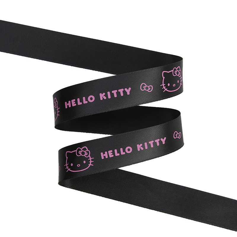Nuevo KT gato impresión cinta arco ramo de flores empaque cinta DIY material hecho a mano florista al por mayor