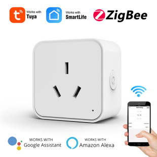 Tuya Smart Socket Voice Control Mobile Phone Remote Zigbee3.0 Smart Plug Australian Standard Socket 16A