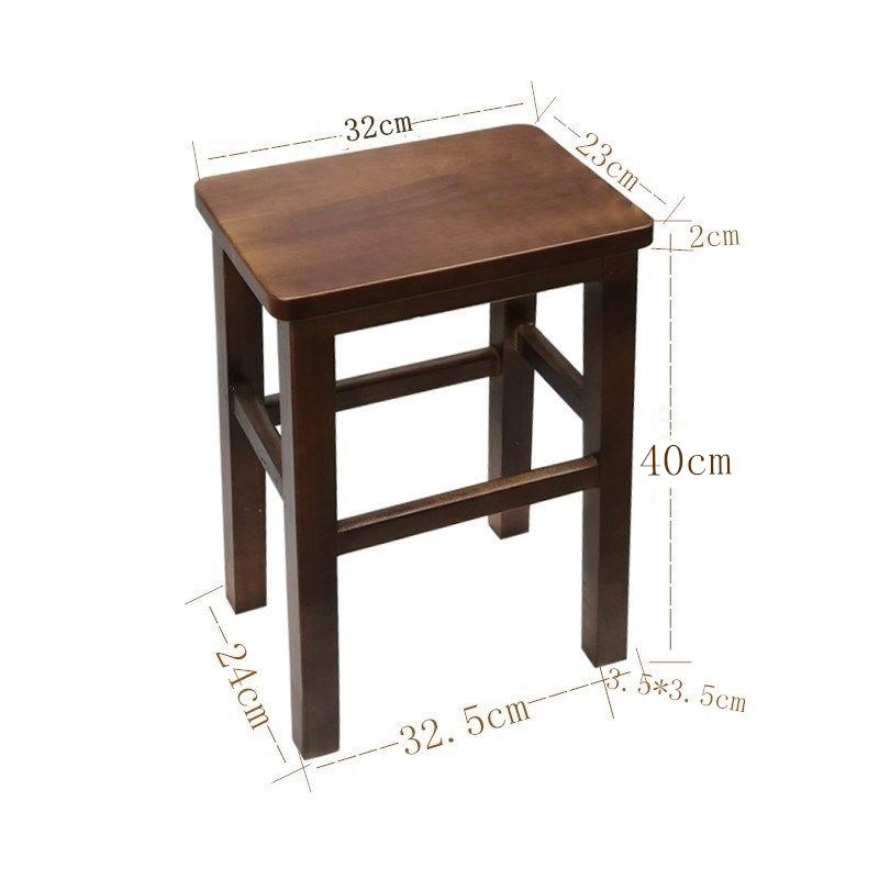 Fábrica directa taburetes cuadrados de madera sólida, taburetes caseros pequeños para adultos, taburetes bajos para niños, taburetes de cambio de zapatos, taburetes cuadrados de madera, taburetes de comedor image 10