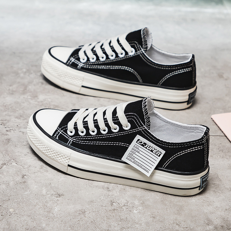 Zapatos de lona de las mujeres 2024 nuevos ins moda verano versátil ulzzang casual otoño tablero Zapatos para Estudiantes