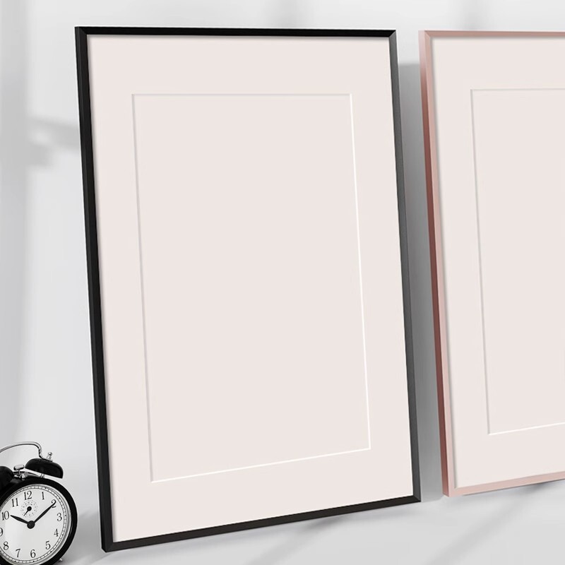 Picture Frame Empty Frame Framed Aluminum Alloy Photo Frame Wall Hanging Blank A4 Poster Puzzle Oil Painting Display Frame High-End Photo Frame