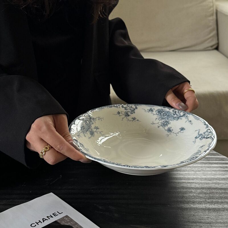 レトロなフランス式レリーフレース純白レースセラミック食器カップ高足盤中古重工シリーズ|undefined