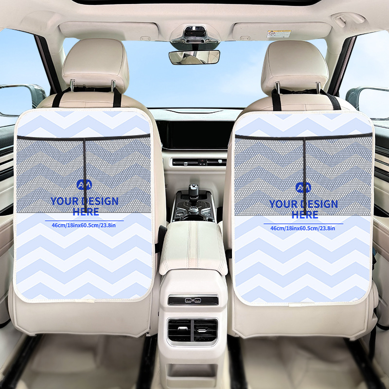 Anti-Kick Bag, Cross-Border Hot-Selling Car Storage Bag, Seat Back Car Storage Bag for Tablets, Car Oxford Cloth Seat Back Bag