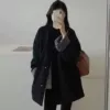 Black [cotton windbreaker]