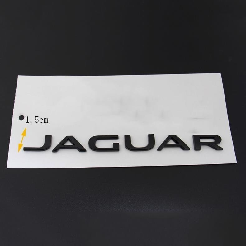 Suitable for Jaguar black car logo XJL XEL XFL FPACE AWD rear trunk logo with leopard English lettering