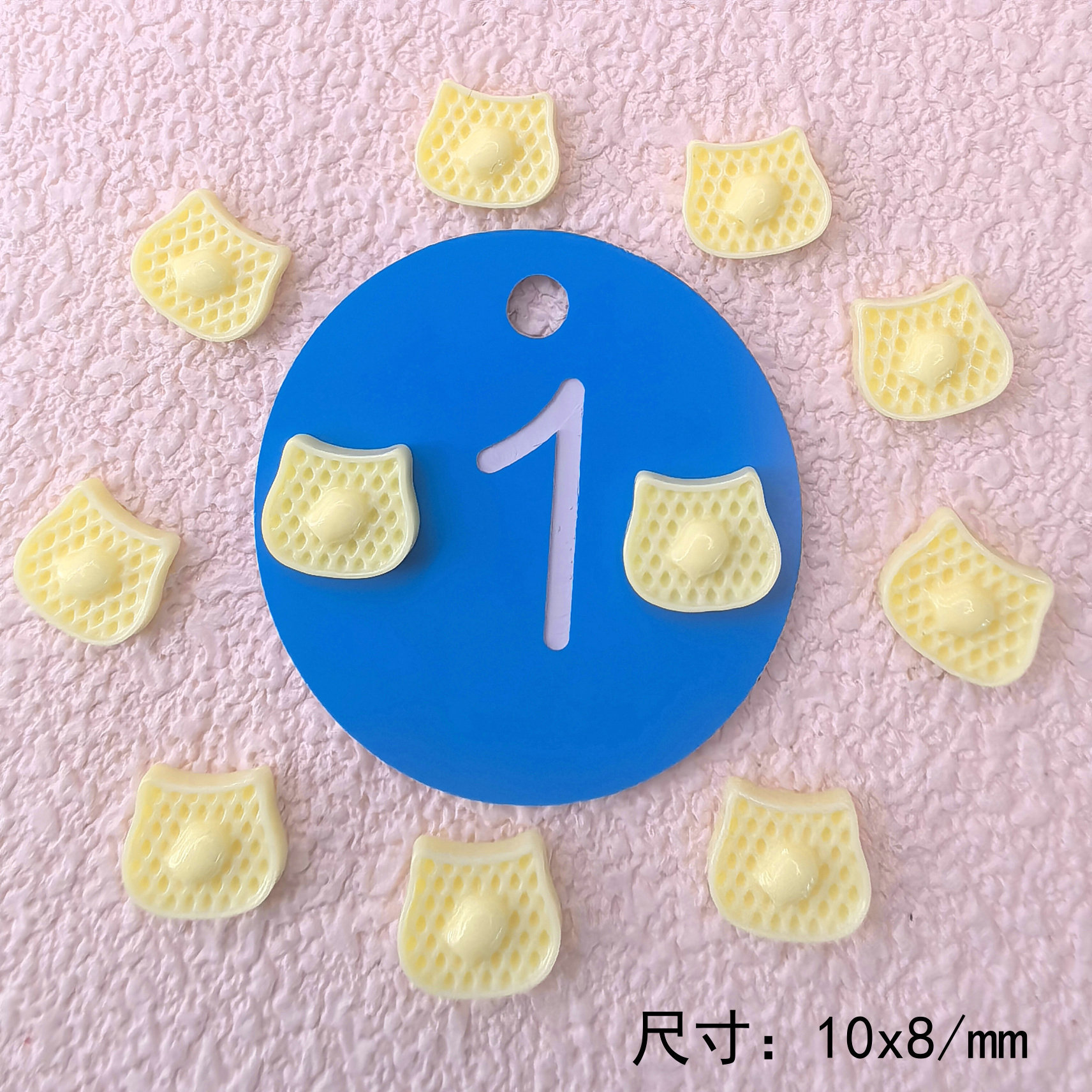 清新甜美塑料树脂迷你食玩华夫饼干奶油胶耳钉发夹潮玩配件000