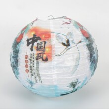 厂家直供灯笼批发国风款灯笼12寸梅花主题纸灯笼传统节日装饰品批