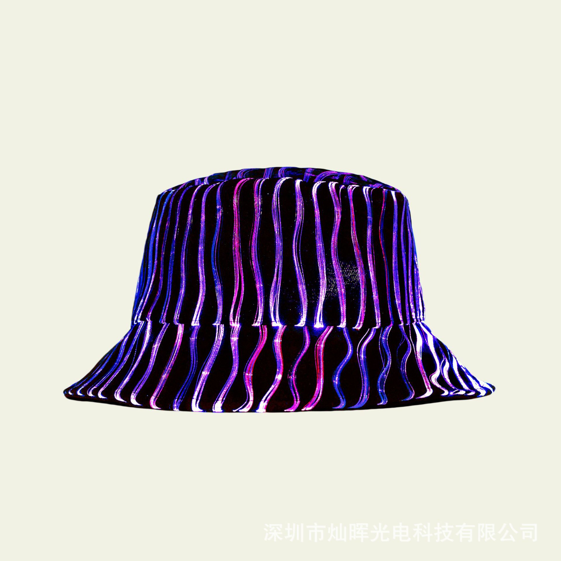 Sombrero pescador luminoso de Halloween para festivales y conciertos