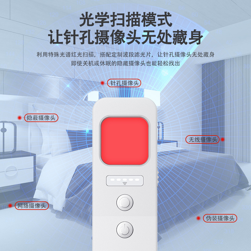 ホテルの盗撮防止検知器、ホテルの盗撮防止会議用赤外線カメラ、盗聴防止、盗撮防止、位置情報アラーム|undefined