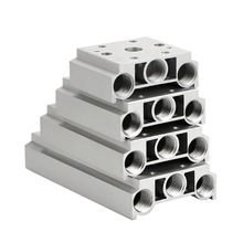 200型汇流板 4v210 4v220 v230汇流排电磁阀联接板阀板