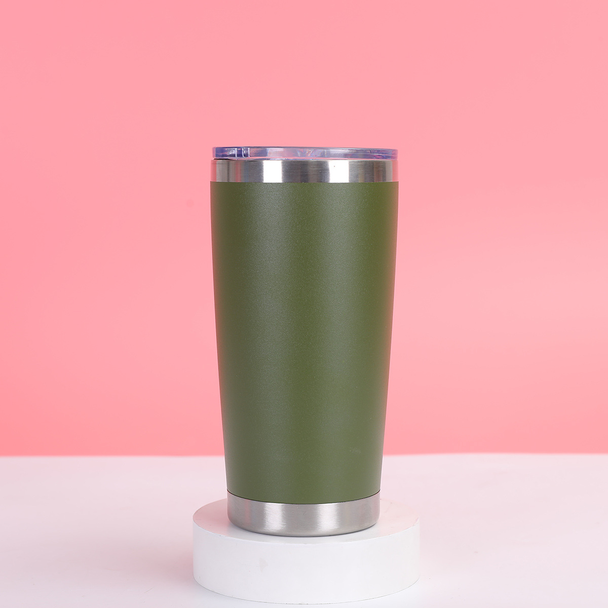 Taza de coche transfronteriza de 20oz Taza de aislamiento de refrigeración al vacío de doble capa de acero inoxidable 304