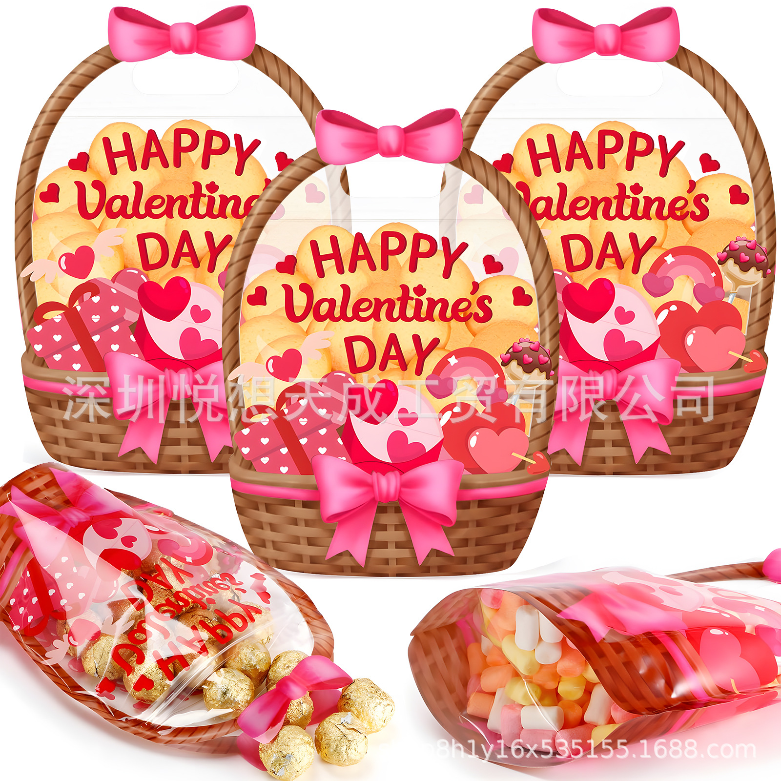 Amazon nuevo producto Favor Bags Transparent Pumpkin Halloween decoración de bolsas de dulces transparentes