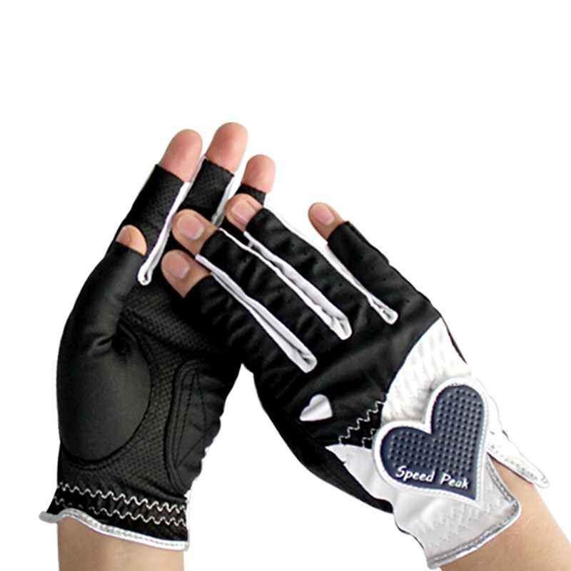 ��Ůʿ�߶������׺���¶ָ��������ħ��������PU������ĥ˫��2ɫ