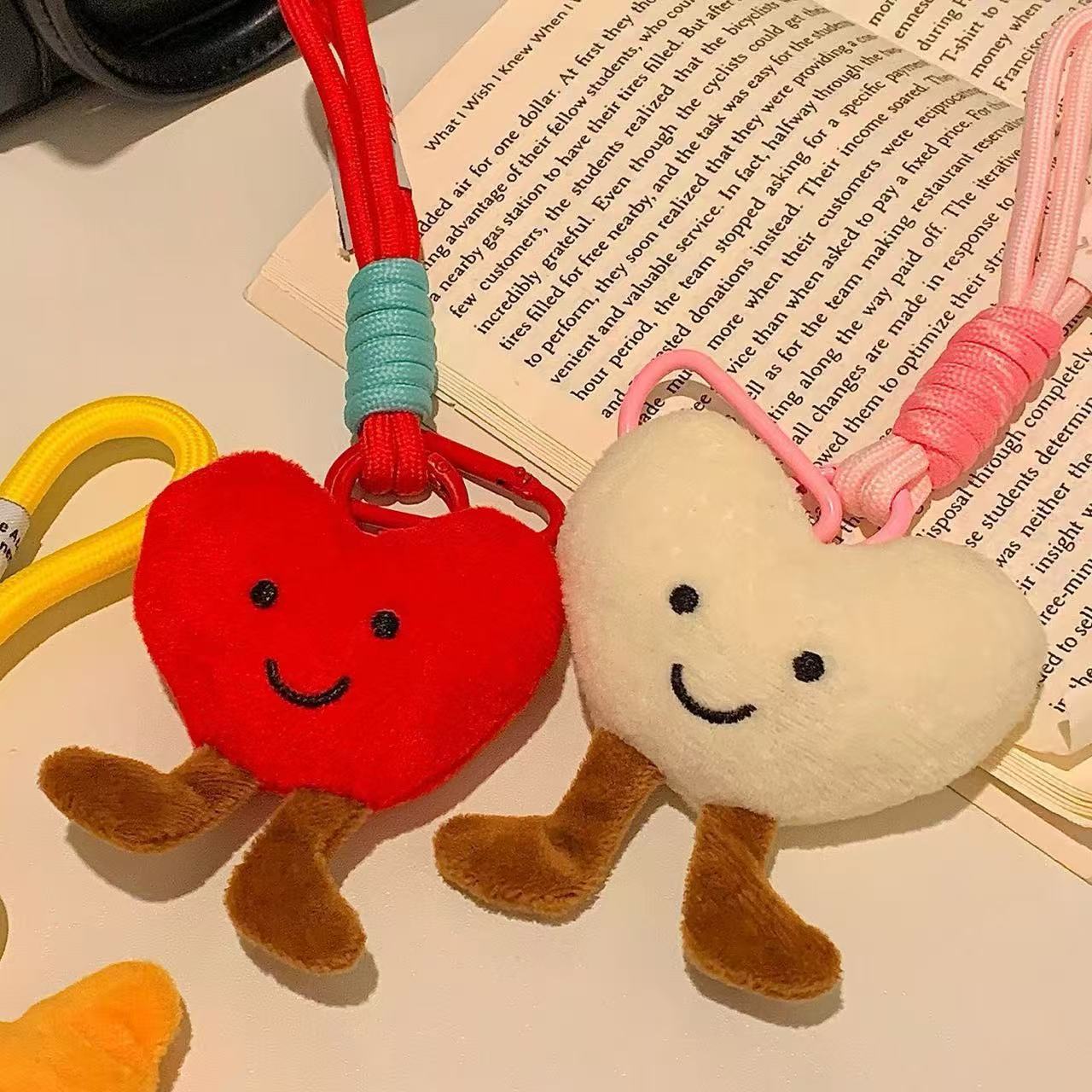 Ins blogger con el mismo lindo muñeca muñeca bolsas colgante suave amor colgante llaver colgante dulce chica colgante