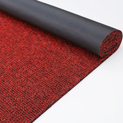 Avtomobil döşəmə paspasları — mats, electric vehicle floor mats, entrance - black-red-6060cm