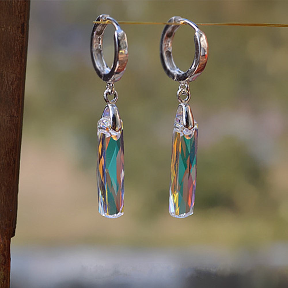 15g Weight 925 Sterling Silver Ear Needle Material Artificial Crystal Inlay Material Drop Earrings Classification 1 Pair Quantity Holiday Occasion Copper Material Lines Pattern All Seasons Season Women's Gender Plating, Inlay Design Elegant, Simple Style Style 1 Pair Elegant Simple Style Lines Plating Inlay Copper Artificial Crystal Drop Earrings