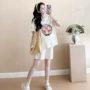 新款夏季孕妇短袖阔腿裤