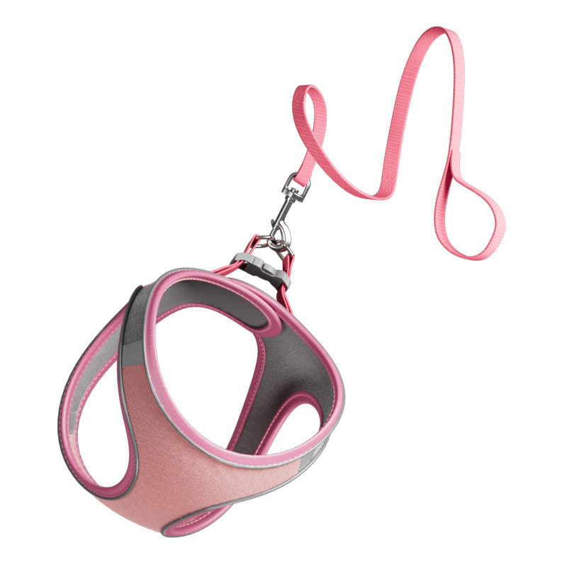 Correa de perro transfronteriza chaleco correa de pecho para mascotas anti-rotura reflexivo perro caminando cuerda gato suministros al por mayor