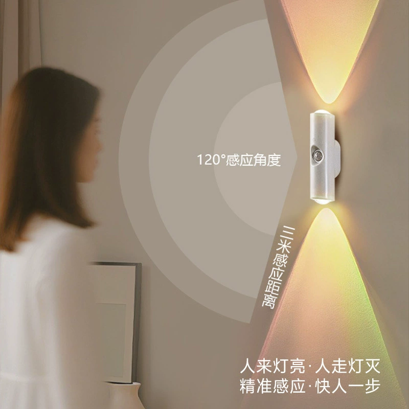 Smart physiological induction magnetic rechargeable lights, night light, sconce, (Cross-border trading), human sensor, cat's eye