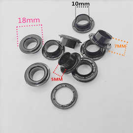 PC塑料鸡眼手袋穿绳扣 透明塑胶鸡眼圆形服饰气眼 胶袋气眼扣