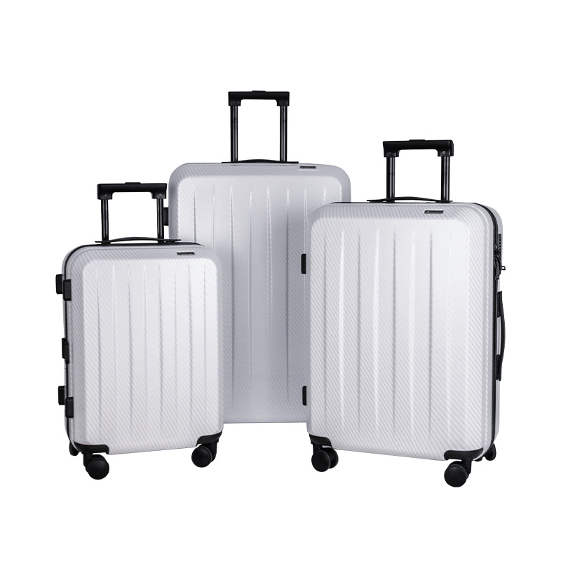 Vali nhựa PC khung nhôm 20 inch khóa TSA, ngăn khô ướt — Kiểu dây kéo màu xám đậm, Kiểu dây kéo màu xanh nhạt, Kiểu dây kéo màu đen, Kiểu dây kéo kẻ sọc đen